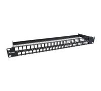 Equip Panel de conexión Keystone 769258 – Cat.6 sin blindaje, 48 puertos, Negro