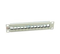 Equip 769330 12-port keystone - panel de conexión blindado (10', colo
