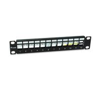 Equip 769331 - panel de conexión blindado keystone de 12 puertos, 10'