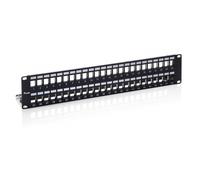 Patch panel vacio cat.6 apantallado 48 puertos keystone 2u
