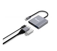Equip - Adaptador 3 en 1 USB-C a HDMI / USB-A / USB PD, 4K/60Hz, 100W USB PD
