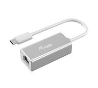 Equip Adaptador de Red Gigabit USB Tipo C a RJ45, 10/100/1000/0,15 m, Color Plateado