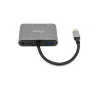 ADAPTADOR USB-C 5IN1 HDMI 4K VGA USB 3.0 TIPO A + USB-C CARGA 100W EQUIP 133483 133483