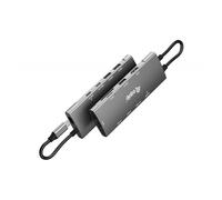 Equip - Adaptador multifunción USB-C 9 en 1, HDMI 4K/60Hz, Gigabit LAN, USB 3.2 GEN1, SD/TF, 100W USB PD