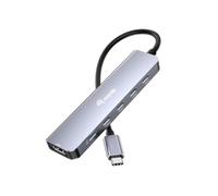 Equip Adaptador USB-C->HDMI/3 x USB-C/USB PD 4K / 60 Hz 0,25 m