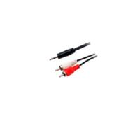 Equip AUDIO Jack 3.5-Macho a 2x RCA-Macho 2.5M - Cable