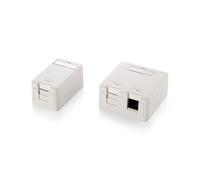 Equip Aufputzdose 2x Keystone Jack mit Abdeckung NUEVO