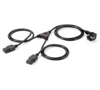 Equip - Cable de alimentación en Y (2 Conectores IEC C13 Macho a Hembra)