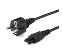 Equip Cable de Alimentación Trebol Schuko a C5 Macho/Hembra 3m Negro