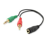 Equip Cable de audio en Y hembra - > 2 x macho