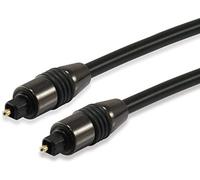 Equip cable de audio fibra optica toslink 1.80m negro 147921