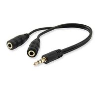Equip Cable Divisor de Audio en Y (2 Conectores Hembra a Macho)