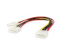 Equip 112030, 0,2 m, Molex (4-pin), 2 x Molex (4-pin), Macho/Hembra, Derecho, Derecho