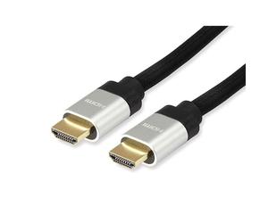 Equip Cable Mallado HDMI 2.1 Alta Velocidad 48Gbps 8K 60Hz Macho/Macho 15m Negro