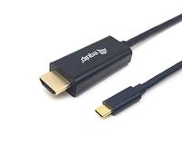 Equip Cable USB A a USB-C NA Negro 1 m