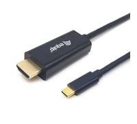 Equip Cable USB A a USB-C NA Negro 1 m