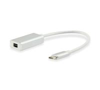 Equip Cable USB Tipo C Macho a Mini DisplayPort Hembra 15cm Plata