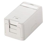 Equip Carcasa para Llave Keystone Jack con Cubierta, Color Blanco