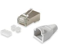 Equip conector rj45 cat6 100 unidades con protección contra torcedura