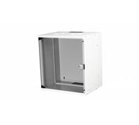Equip Eco Mount 19' Schrank - 12he - 540x400mm - Ral7035 Grau - Wandmontiertes Regal - 12u - Sperrschloss - 12,5 Kg - Hellgrau (ewM-12-5440-g)