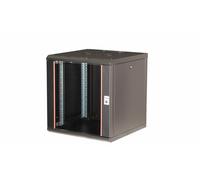 Equip Armario para servidores (19", 12U, 600 x 600 mm, Puerta de Cristal), Color Negro