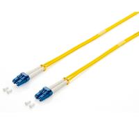 Equip Fibre Optic Patch Cable LC > LC 10.00 m Single Mode Duplex OS2 Yellow Poly