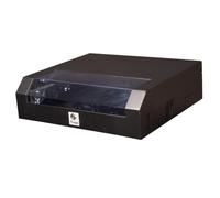 Equip Slim Flex 19' Schrank - 5he - Ral9005 Schwarz - Wandmontiertes Regal - 2u/3u - 30 Kg - Sperrschloss - Ablageschienen - 8,5 Kg (esF-05-b)