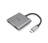 Equip Hub USB-C 4 en 1 Dual HDMI