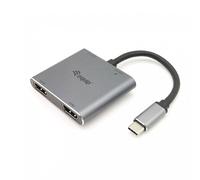 Equip Hub USB-C 4 en 1 Dual HDMI