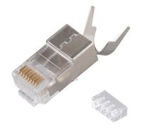 Equip juego de 50 conectores rj45 cat8 apantallados, color gris