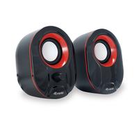 Equip Life Altavoces 2.0 USB 6W Negro/Rojo