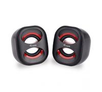 Equip Life Mini Altavoces 2.0 USB 6W Negro/Rojo