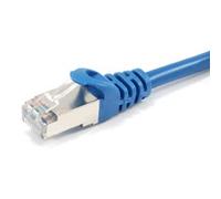Equip Ligawo - Cable de Pares Trenzados RJ45 (Cat. 6A, S/FTP, PIMF, 0,5 m), Color Azul