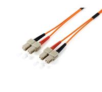 Equip LWL-Patchkabel-Glasfaserkabel (SC->SC 5.00m Singlemode Duplex OS2 gelb Pol
