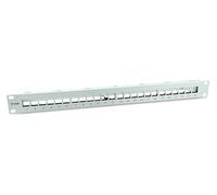 Equip Panel de conexión Keystone 24 puertos blindado Cat6A 19'' FTP 1HE Gris claro