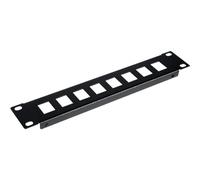 Equip Panel de conexión de 10" con Montaje Keystone 1U, Color Negro