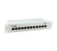 Equip panel de conexión de 12 puertos rj45 cat6 de 10 pulgadas, blind