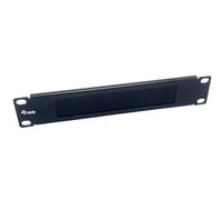 Equip Pasacables Placa Cepillo 25,4 cm (10"), 1U, Color Negro