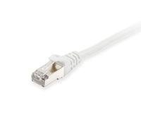 equip - Patch-Kabel - RJ-45 (M) zu RJ-45 (M) - 25 cm - SFTP, PiMF - Cat 6 - halogenfrei, geformt, verseilt - weiß (Packung mit 100) Marca