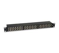 Equip Patch Panel 48x RJ45 Cat6 19 Inch 1HE Black 48 Ports black