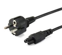Equip Power Cable IEC C5 to Schuko Plug 3 m Black