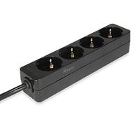 Equip Regleta 4 tomas conector IEC320 a 4 Schuko 1,1 m Negro