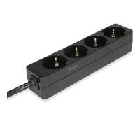 Equip Regleta 4 Tomas Shucko Toma IEC 1.1m Negro