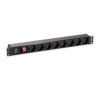Equip Regleta de alimentación Rack 19 1U - 8 tomas con interruptor