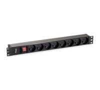 Equip Socket Strip 19 Inch 1U 8-Way CEE7/5 1.8 m