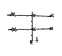 Equip - Soporte articulado de sobremesa para 6 monitores de 17""-32