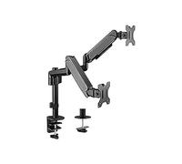SOPORTE PANTALLA PARA MESA DOS BRAZOS 2 PANTALLAS 17" - 32" ALUMINIO MUELLE DE GAS EQUIP 650133