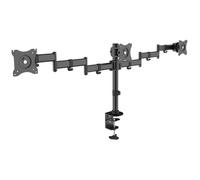 Equip Soporte de Mesa para 3 Pantallas 13"-27" Doble Brazo Articulado VESA 100X100 Max 24Kg