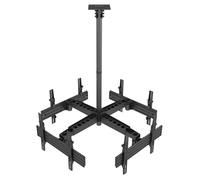 Equip 650372 Soporte De Techo Para 4 Pantallas 32"-55" Inclinable VESA 600x400 Max 120Kg