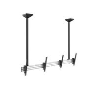 EQUIP Soporte de Techo Doble Pantalla 45"-55" 100kg 650373 Negro Plata